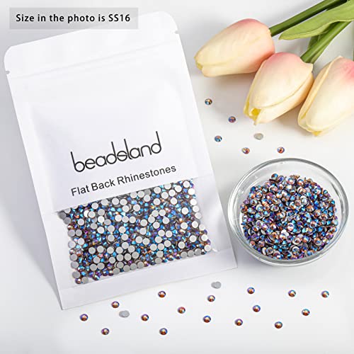 Image of Beadsland Flat Back Rhinestones,Light Colorado Topaz AB, SS16, 1440pcs