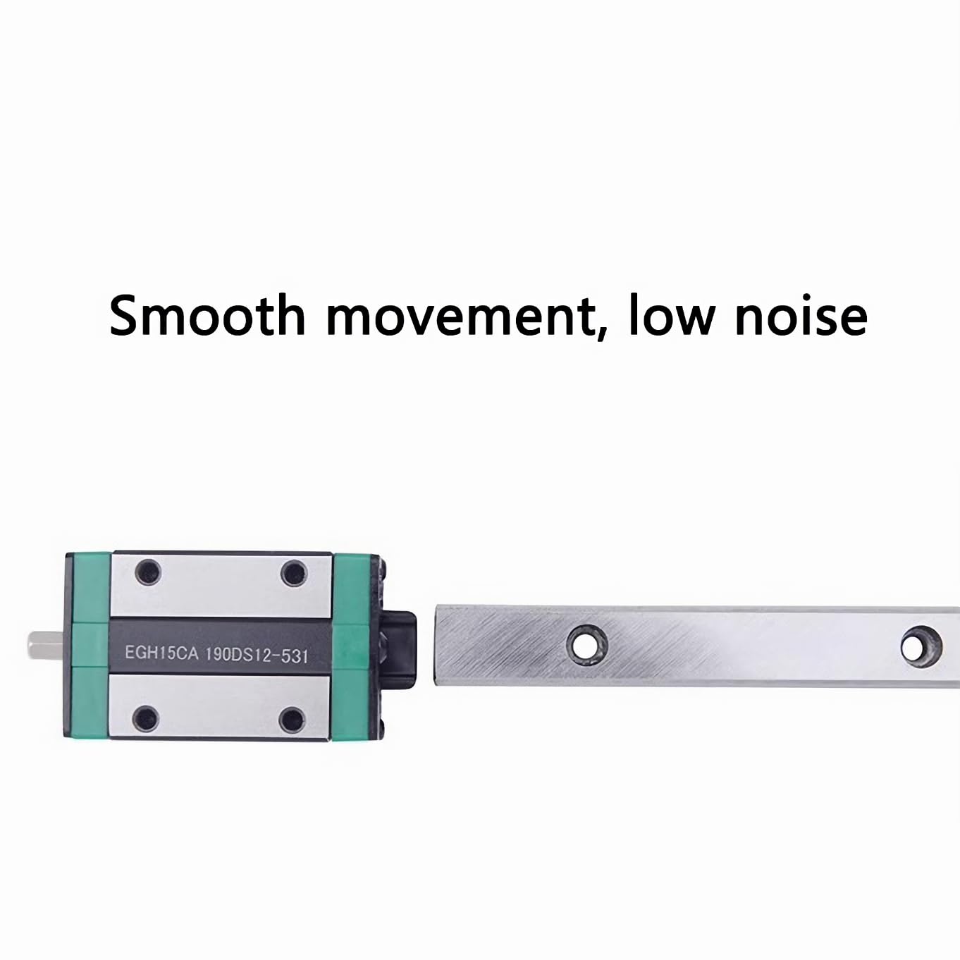EGH15CA Linear Rail Carriage Block, Bearing Steel Square Slide Carriage Slider for EGR15 Linear Rail Guide, for DIY 3D Printer, Lathes, CNC Machine