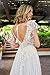 Ternlm Short Sleeves White Wedding Dress 2025 for Bride Lace Appliqued Backless Bridal Gowns with Slit for Women White 02