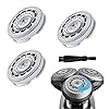 Cosmeria SH90 – Cabezal de repuesto para maquinilla de afeitar Philips Series 9000, compatible con series 9000(9XXX), cuchillas de repuesto para maquinilla de afeitar Philips con cepillo de limpieza