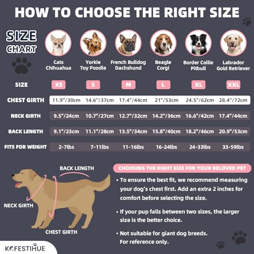 KCFESTIHUE 2 Pack Dog Sweaters for Medium Dogs Turtleneck Pullover Cable Knit Stretch Clothes French Bulldog Dachshund Boston Terrier Corgi Beagle Pug Boy Girl Pets Winter Clothes (M, Pink & Red) by KCFESTIHUE - Image 4
