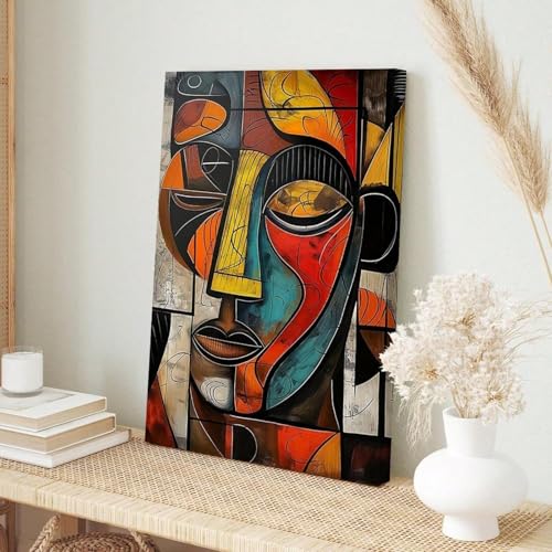 Impression sur toile style africain 60x90cm grand format sans cadre - 5