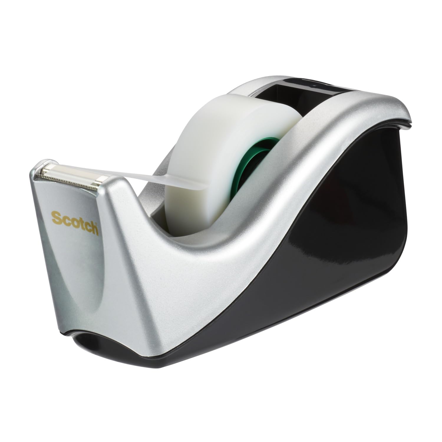 Scotch Nastro adesivo Magic - 16 Rotoli 19 mm x 33 m + Dispenser argento - Nastro Trasparente Opaco e Scrivibile Ottimo per Casa, Ufficio e Scuola