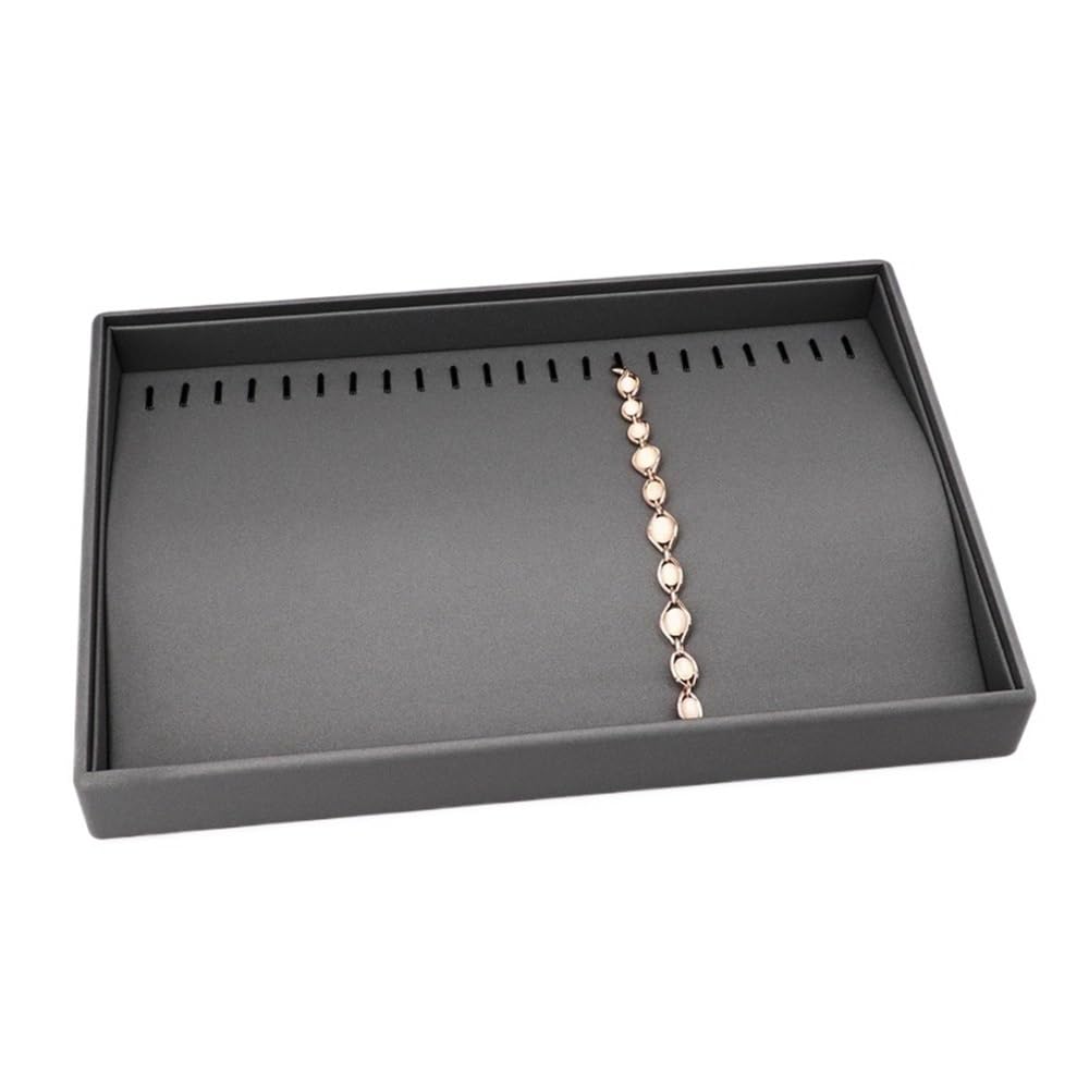 QINGGANG-0224 jewelry organizer Necklace Bracelet Counter Pieces Home Storage Display Tray Black for dressing table