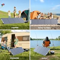Callsun 220W 19.8V Tragbares Solarpanel,N-Type 16BB Faltbar Monokristalline Solarmodule für Tragbare Powerstation,Photovoltaik Modul Solaranlage für Outdoor Garten Balkon Wohnwagen Camping – Ansicht 7