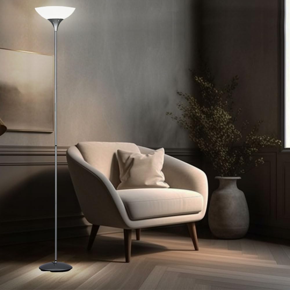 Smart Home Steh Lampe Decken Fluter App-und Sprachsteuerung Leuchte dimmbar im Set inkl. RGB LED Leuchtmittel
