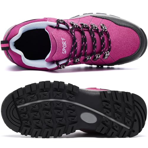 YINGCSM Tênis feminino leve para caminhada o dia todo ao ar livre, confortável, caminhada, caminhada