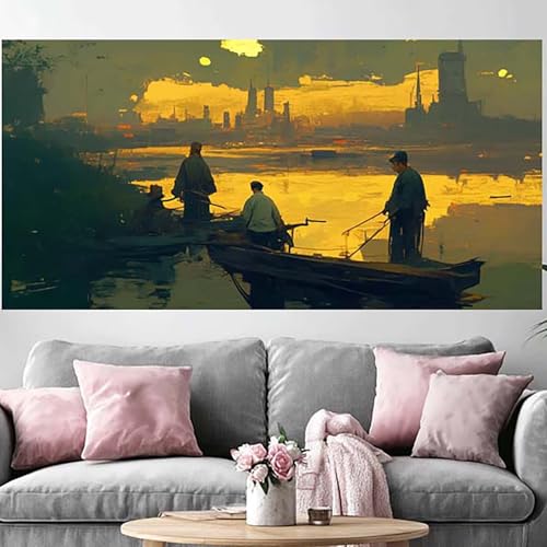 DIY Crystal Art Paysage Rétro 5D - Toile Broderie Strass Haut de Gamme