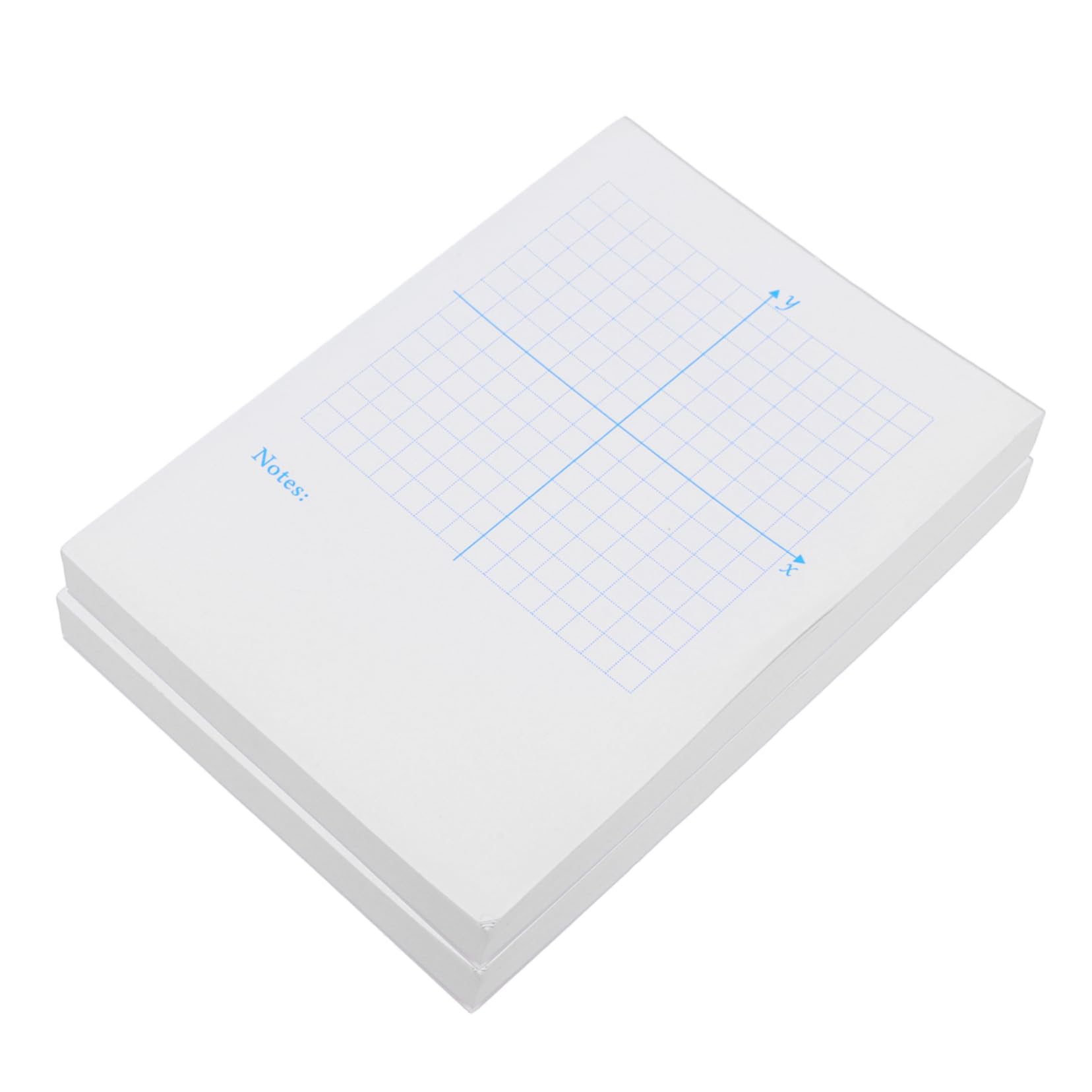 Operitacx 4 Pezzi 2 Quaderno degli assi coordinati blocco di carta a griglia foglio da disegno di matematica carta grafica fornitura di matematica fornitura di disegno bianca