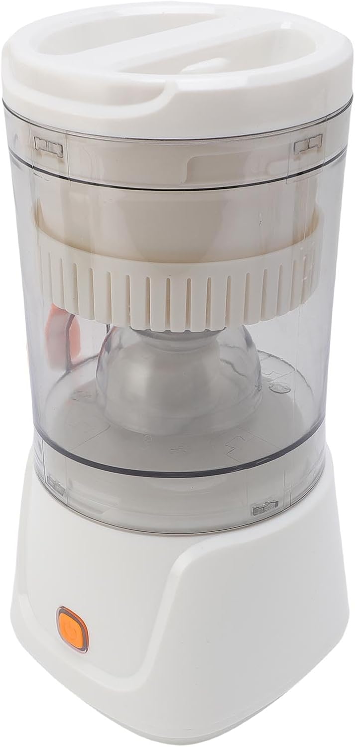 Electric Citrus Juicer, 45W Rechargeable Low Noise Automatic with Pouring Port and Easy Design, Cordless Portable Juicer for Home Office Travel