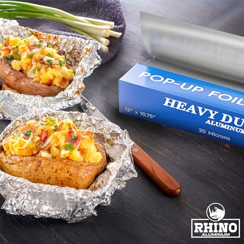 Rhino Aluminum 12X10.75 20 MIC 300PC Precut Pop Up Heavy Duty Aluminum Foil Sheets thumb #6