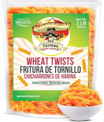Duros Wheat Twists Pasta 2LB for Making Cinnamon Twists Duritos Bulk