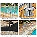 Pool Handrail for Inground Pools, 81 x 90cm (L X H) 304 Stainless Steel Swimming Pool Railings, Pool Handrail with All Accessories