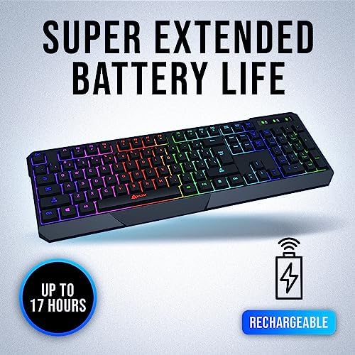 KLIM Chroma Quiet Keyboard, Wired Gaming, US QWERTY, Chromatic RGB Lighting — 사진 3