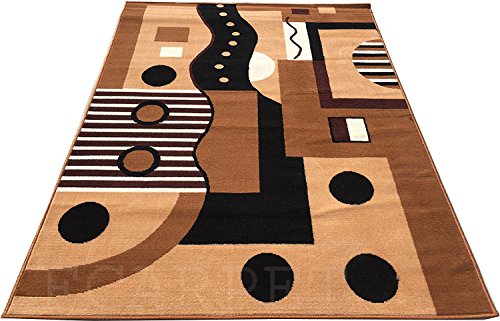 Image of Modern Design Carpet 90X145 cm(3X5 FEET) Beige