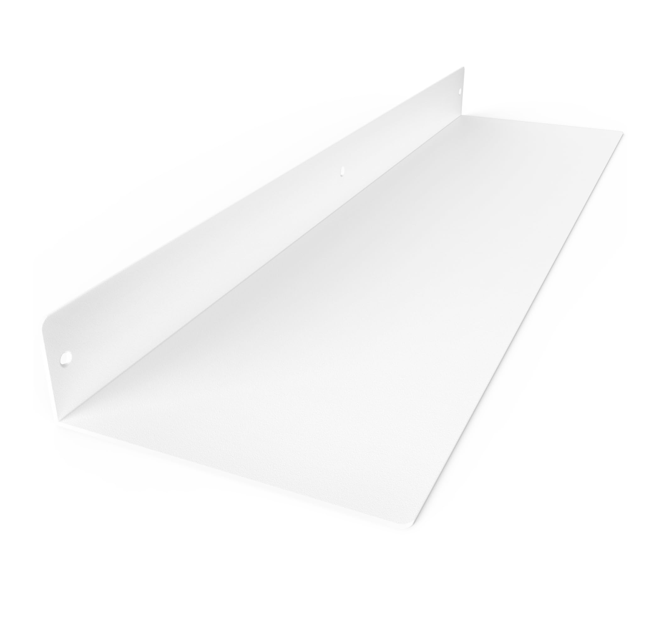 Estante flotante lineal, acero ennegrecido forjado en bruto, industrial de metal resistente, montado en la pared, estante rústico moderno, fabricado en los Estados Unidos (30 x 8 pulgadas,