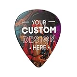 D'Addario Custom Guitar Picks Personalized - Customizable with 2 Sides, Full Color - Medium Gauge (0.70mm) - 100pk