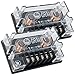 2 Pairs of Gravity 600C 6.5-Inch 2-Way Car Audio Component Speakers System 6-1/2 Inches (4 Bass, 4 Tweeters, 4 Crossovers)