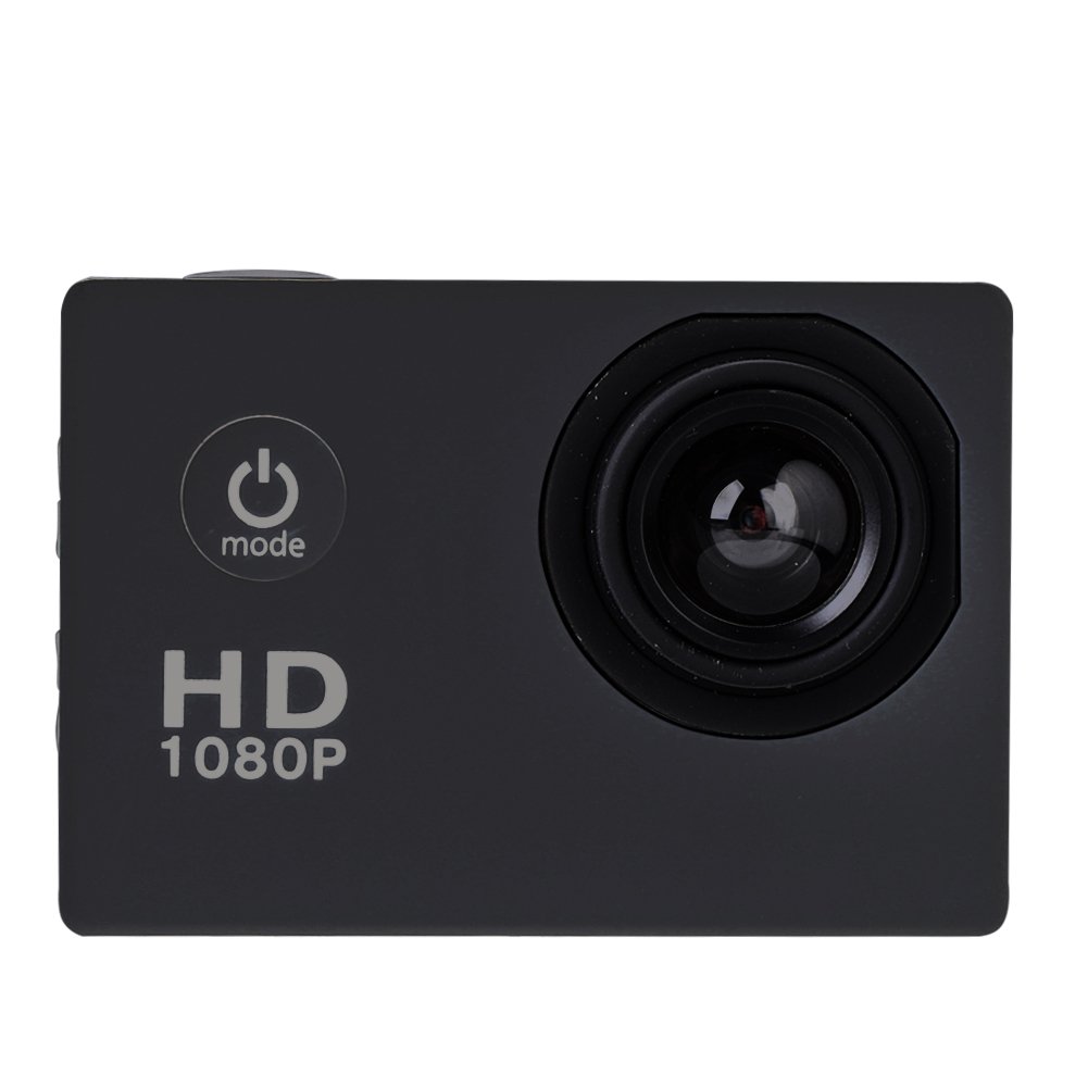 4K Action Camera,12MP 1080p Full HD impermeabile 30M, obiettivo grandangolare 140,batterie ricaricabili 900mAh, fotocamera subacquea con schermo LCD da 2.0"e kit di accessori di montaggio(Nero)