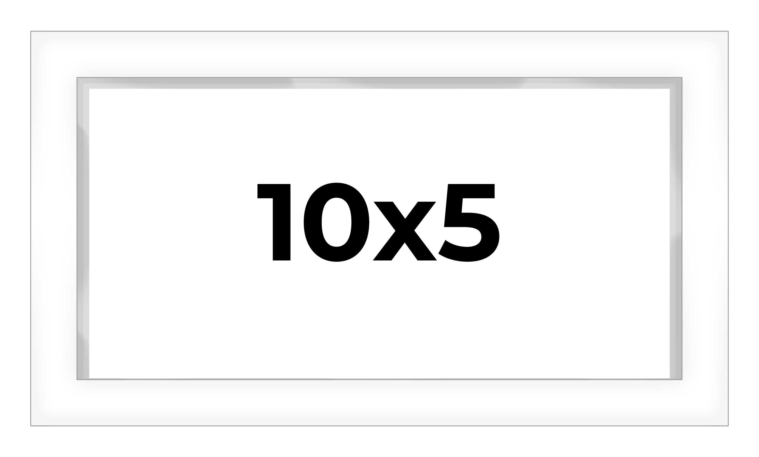 Amazon.co.jp: 10x5 シャドーボックス ホワイト コンテンポラリー