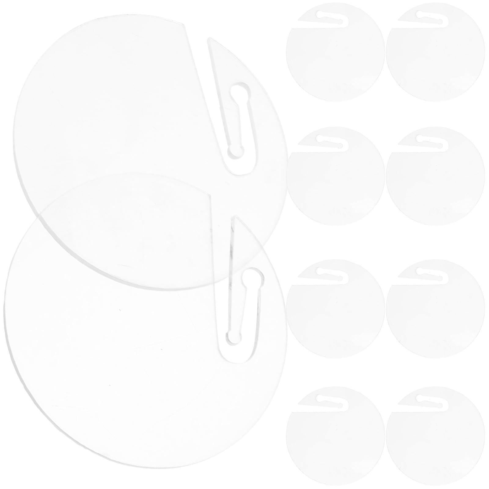 Marcadores acrílicos para copas de vino INOOMP, set de 50 identificadores redondos para hostelería