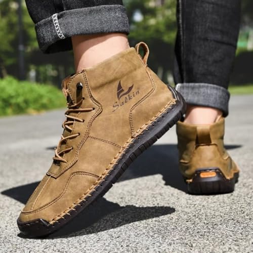 Men's Orthopedic Comfortable Handmade Leather Boots Outdoor Leather Boots4