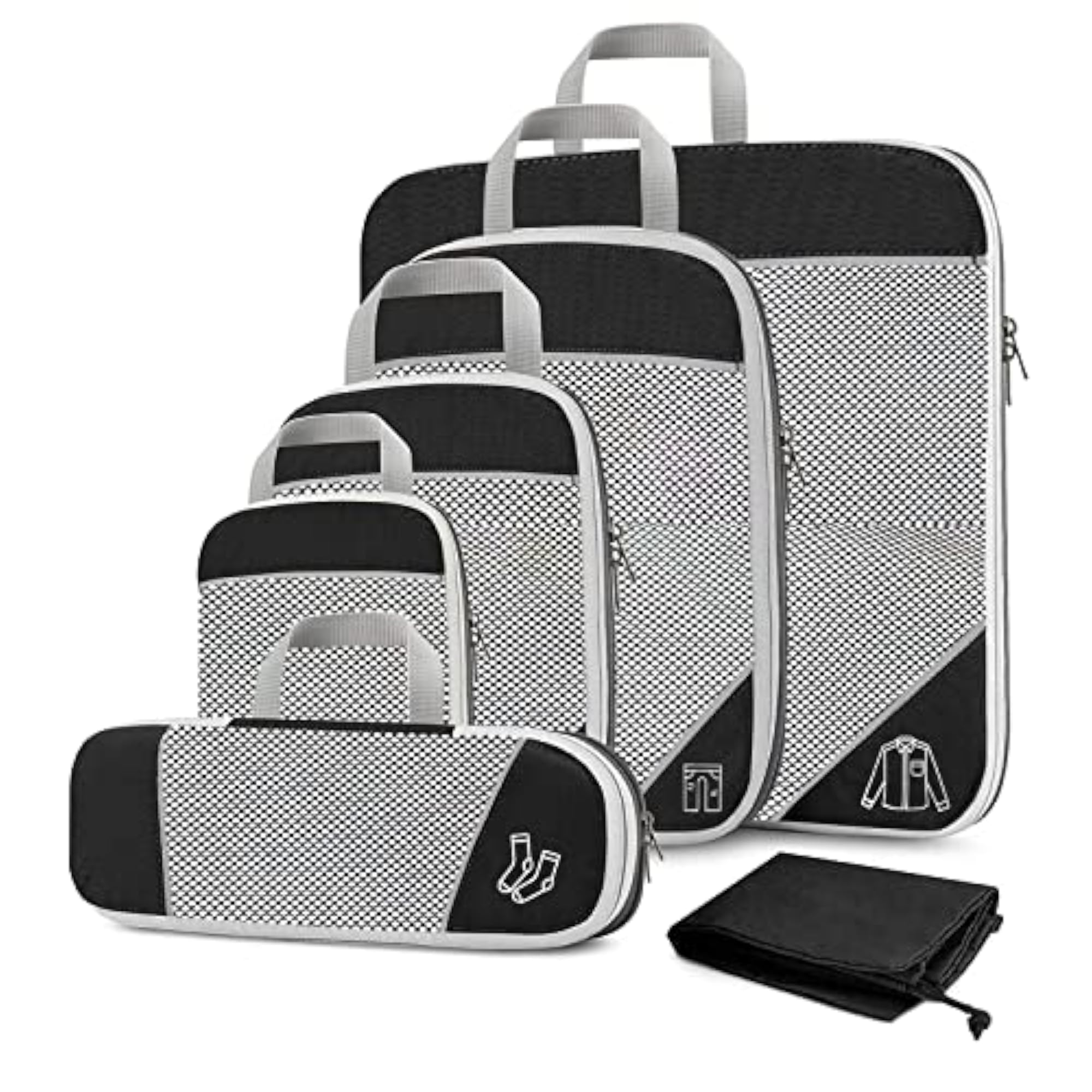 Lightweight Compression Packing Cubes for Easy Access