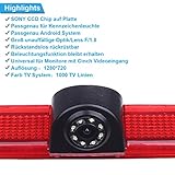 Kalakus Third Roof Top Mount Brake Lamp Rear View Special Camera Brake Light Back up Camera for Van Mercedes Benz Sprinter Viano Vito Transit Ducato VW Crafter T5 - Image 4