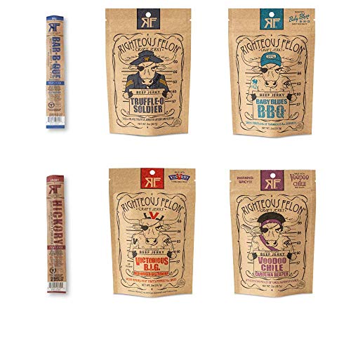 Righteous Felon Beef Jerky Bundle - Jerky and Stick Favorites - Craft Beef