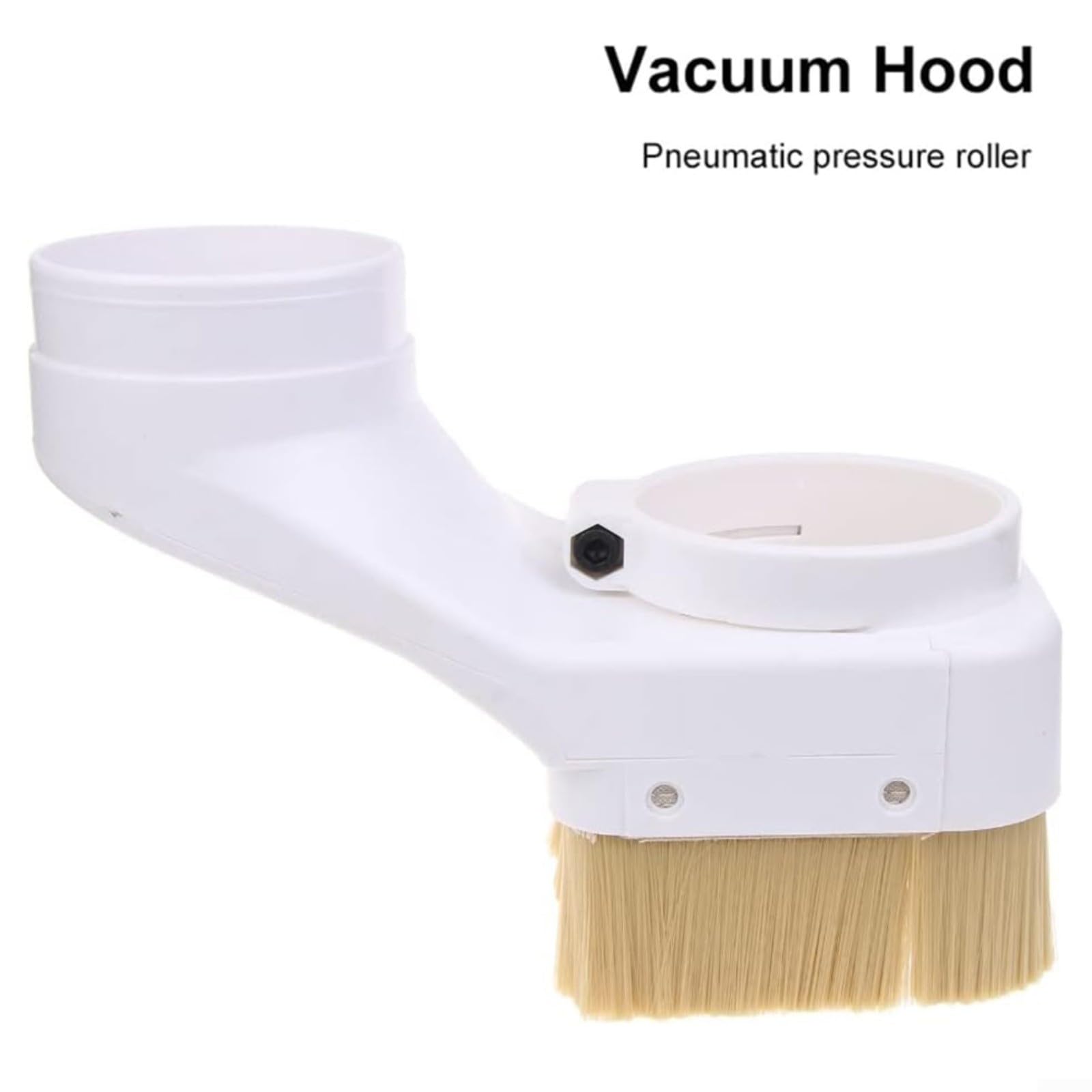 Zapata de cubierta antipolvo para enrutador CNC con cepillo de nailon grueso extraíble para máquina de grabado de carpintería, eliminación de polvo para mantener el banco de trabajo limpio (90 mm)