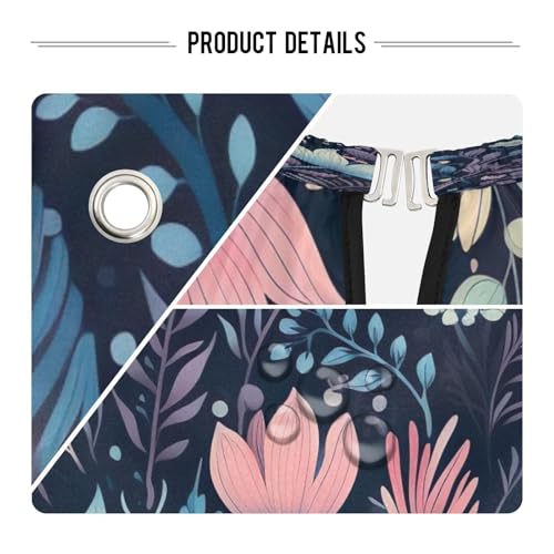 Capa de corte de cabello profesional impermeable con patrón floral y cierre ajustable de broche para estilismo y peluquería miniatura 4