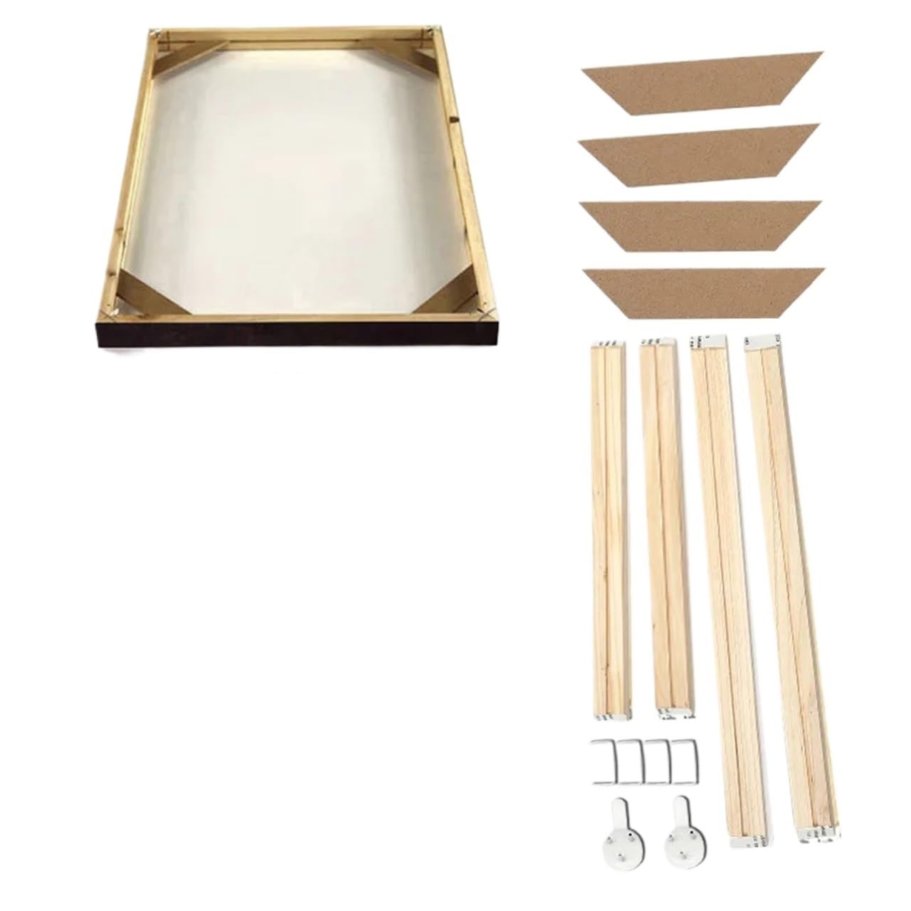 photo frame kits DIY Wood Frame Photo Frames for Picture Wall Canvas Painting Living Room Bedroom Personalised for crafts party school projects(Height 110 cm,Width 55 cm)