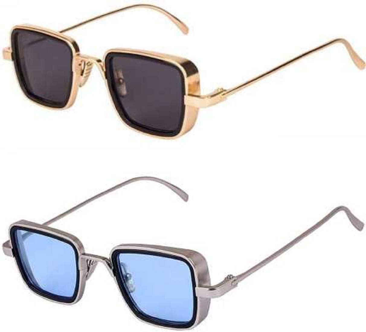 Sunwear Square Metal Body Kabir Singh Combo Pack Sunglasses for Men's & Women's