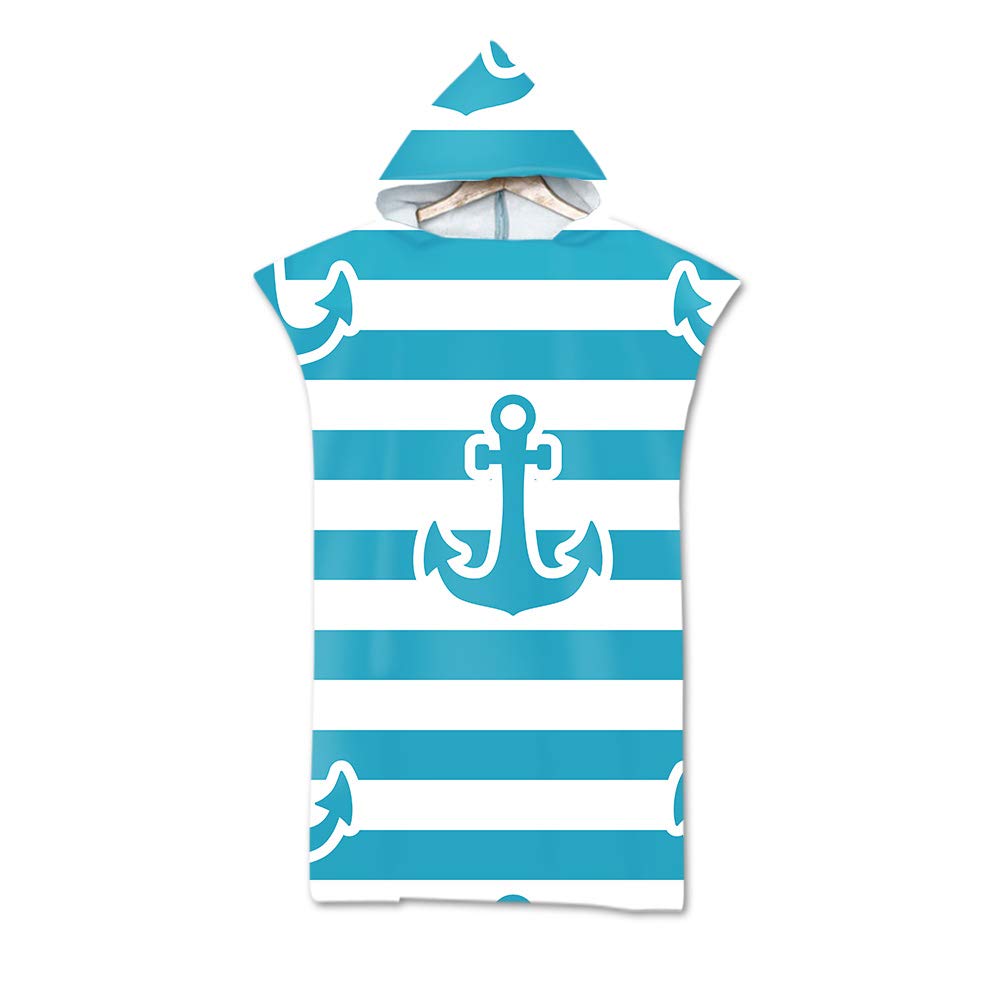 Treer Poncho Asciugamano con Cappuccio, 3D Adulto Spiaggia Robe