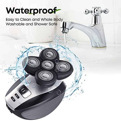 Head Shavers For Bald Men, Electric Shavers For Bald Head Cordless, Bald Head Shavers For Men, Men's Electric Shaver, Rechargeable Rotary Shaver For Men, Waterproof Rotary Shaver Grooming Kit #TOP4