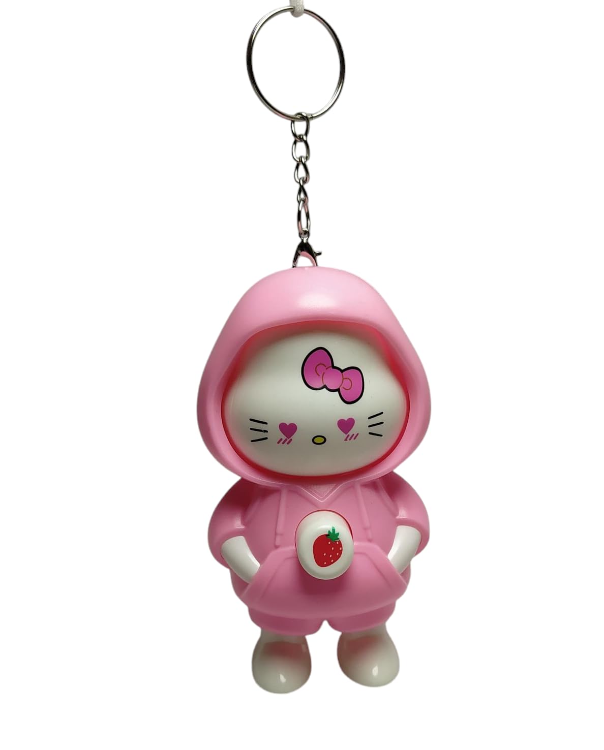 Delicacy Handicraft Cute Hello Kitty Plastic Pink Keychain – Adorable Bag Charm 4Inch – Expression Changing Cartoon Keyring For,Kids,And Cartoon Fans Lightweight And Durable Design - Image 8 thumbnail