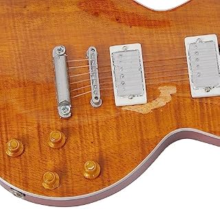 Axman Kirk Hammet Réplique de guitare miniature – Cadeaux musicaux – Échelle 1/4 – Comprend une boîte de présentation, une étiquette de nom et un support de guitare miniature – Image 4