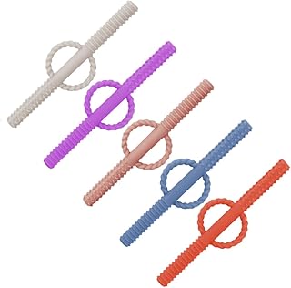 ORFOFE 5 Peças Vara De Dentição Brinquedos Infantis Brinquedos Infantis Canudos Infantis Brinquedos Calmantes Para Crianças Brinquedo Infantil Canudos Brinquedos Infantis Canudos Para