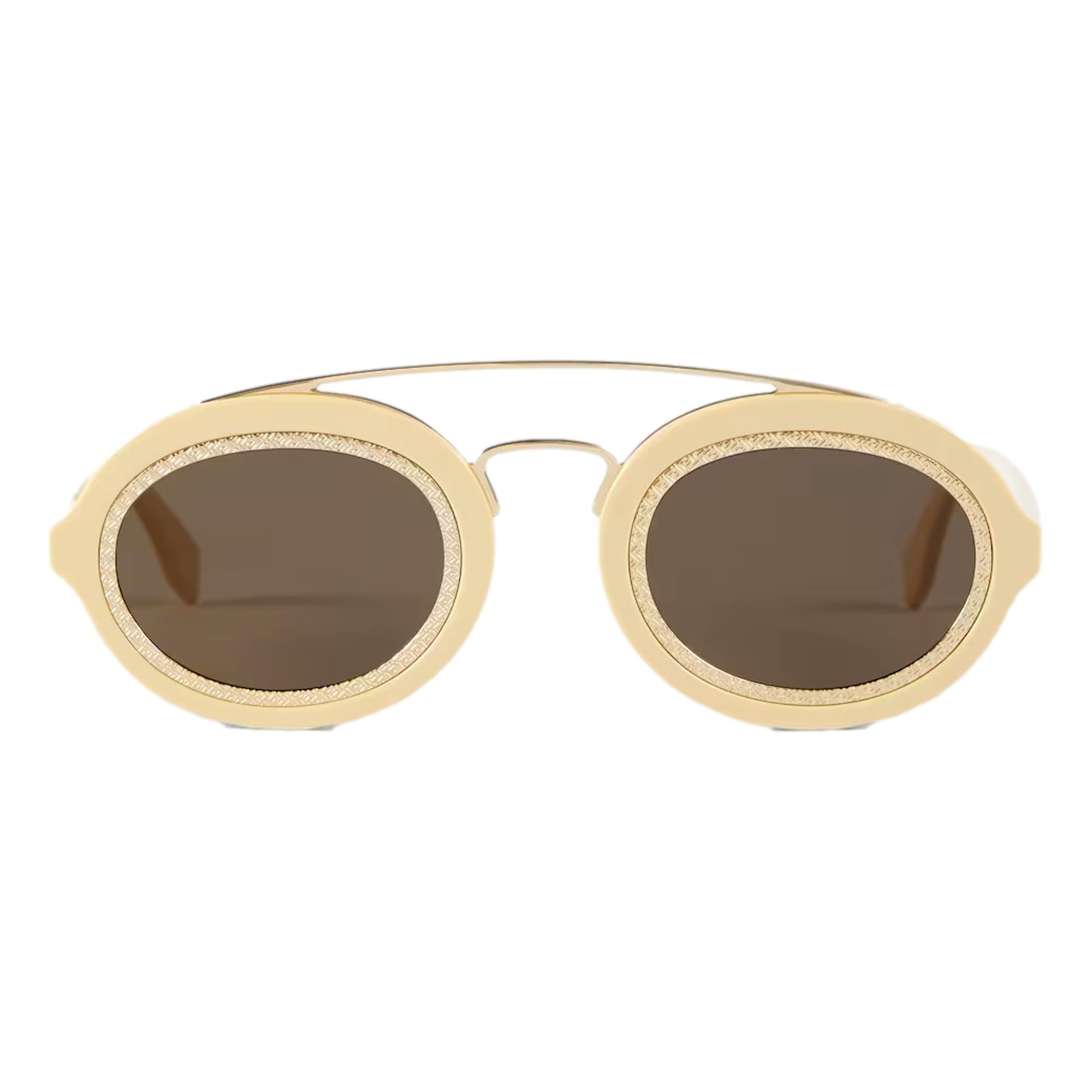 FENDI FF Mens Sunglasses Cream