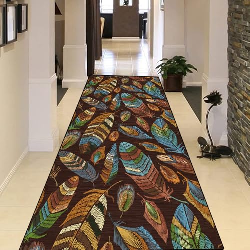 Tapis de couloir antidérapant de 80x100 cm lavable pour sécuriser sol de cuisine et salon