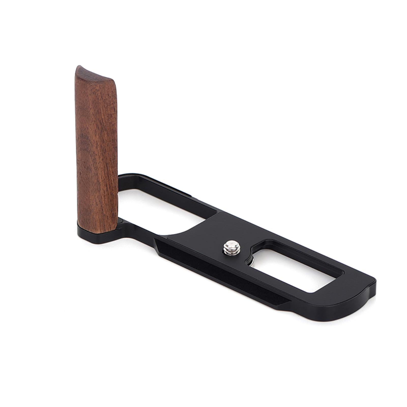 Supporto a L in metallo per Panasonic Lumix L10, colore: nero