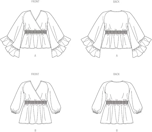 Miniatura 3 de BUTTERICK B6931W2 - Kit de patrón de costura semiajustada para mujer, código de diseño B6931, tallas 20W-22W-24W-26W-28W S