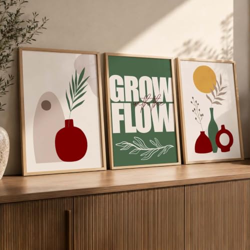 Image of kotart Painting for Wall Decoration - Modern Art Wall Decor Framed Painting for Living Room Bedroom - Framed Posters /Paintings with Frame Set of 3 (Art 4)