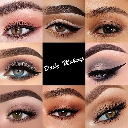 Ucanbe 10 Colors Eyeshadow Palette Makeup +15Pcs Brushes Set + Eye Shadow Primer All In One Makeup Kit Waterproof Long Lasting High Pigment Eye Shadow #TOP3