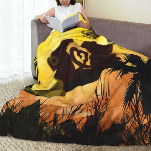 Couverture polaire singe chaude plaid lit canapé microfibre - 8