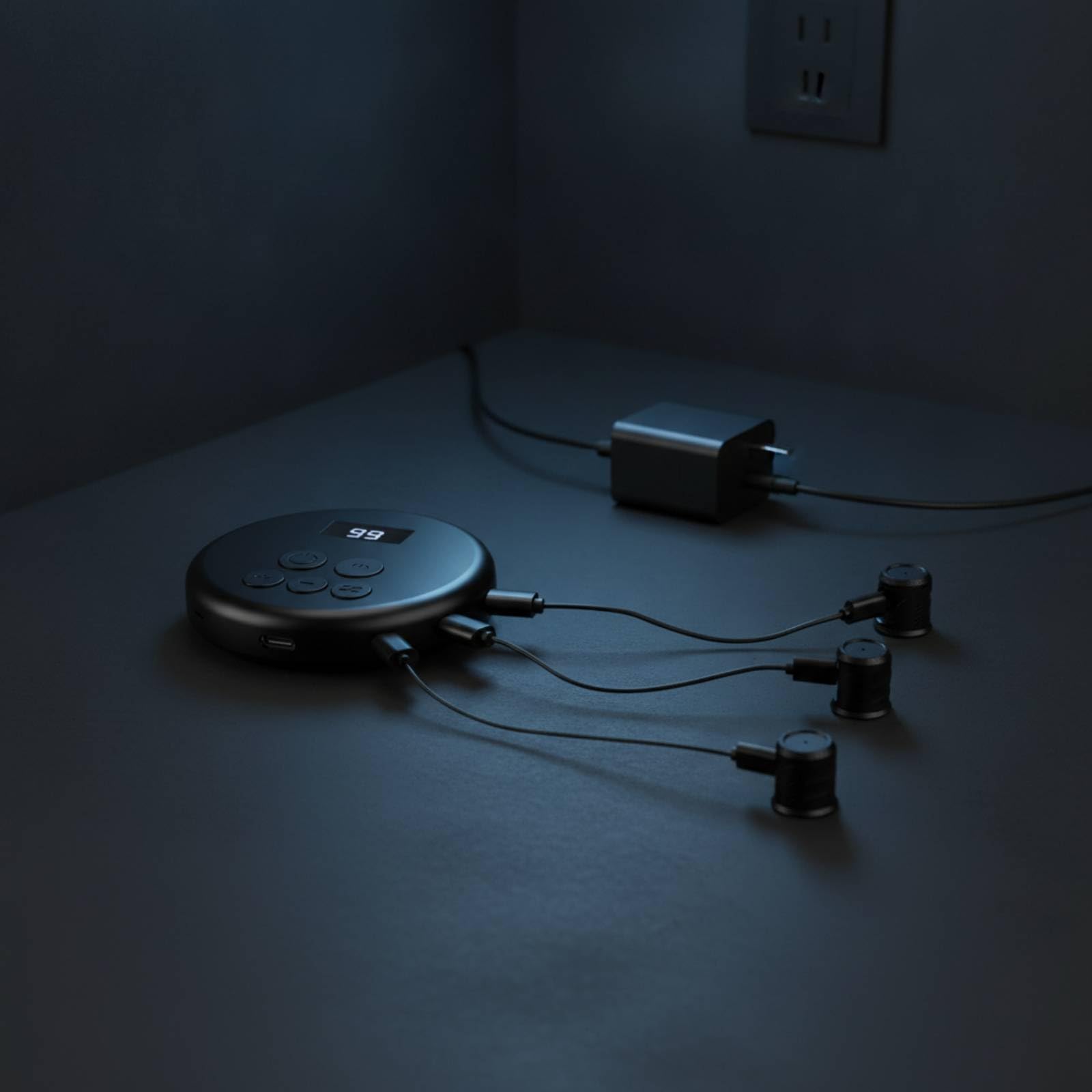 Pulsador Automático Pantalla Recargable Pulsador Pantalla con Cable Table Dispositivo para Jugadores, Juegos Móviles, Tareas Repetitivas, Moderno, con 8 Cabezales De Clic