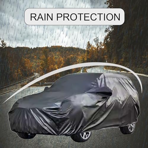 Image of Car Body Cover Compatible with Citroen Ec3 Waterproof Heavy Duty Car Body Cover + Sun Protection + Triple Stitched + Mirror Pocket