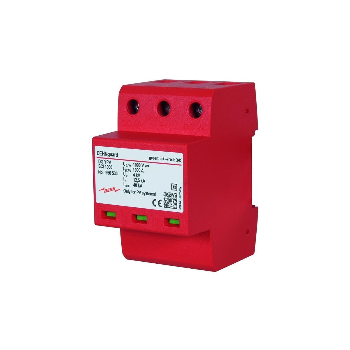 DEHN Überspannungsableiter DG YPV SCI 1000 f. PV-Anl.b. 1000VDC Überspannungsableiter für Energietechnik/Stromversorgung 4013364152960