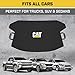 Cat® Windshield Snow Cover, Toughest Car Frost Protector for Ice & Sleet, Weatherproof for Winter, Includes Anti-Theft Straps, Freeze Protector for Auto Car Truck Van SUV, Wide Size 78