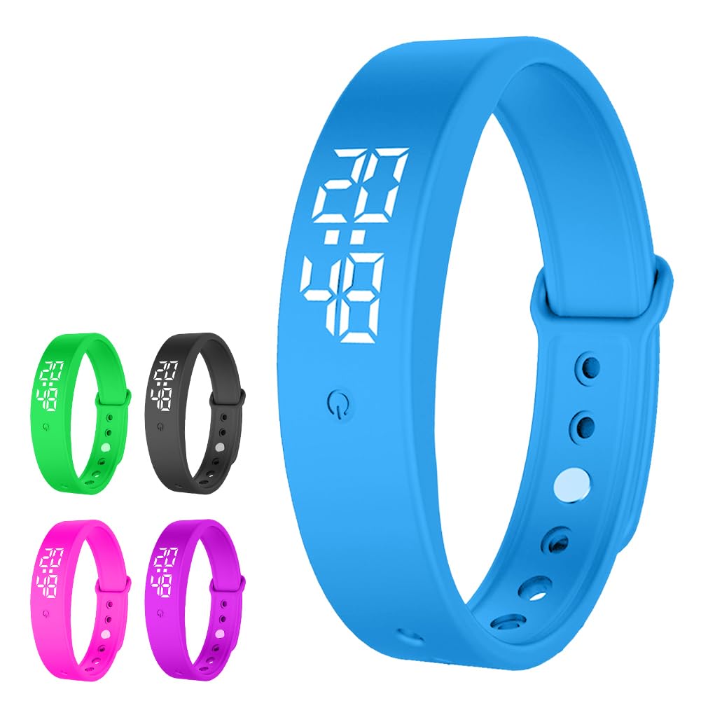 Gohytal Vibrationswecker Armband für Kinder, Jungen & Mädchen, Vibrating Alarm Uhr, Vibrationsalarm erinnert ans Trinken, Töpfchentraining und tägliche Routinen